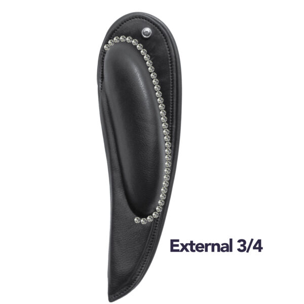Bling Dressage External Style Thigh Blocks for Mono Flap Saddles - Image 2