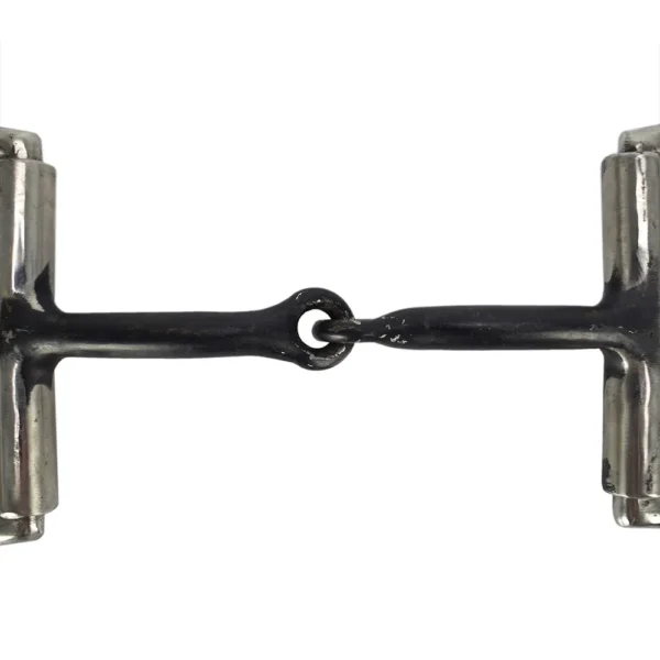 Large D-Ring Bit with Iron Mouthpiece - Stainless Steel - Image 3