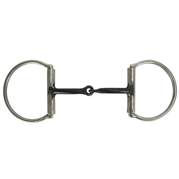 Large D-Ring Bit with Iron Mouthpiece - Stainless Steel - Image 2