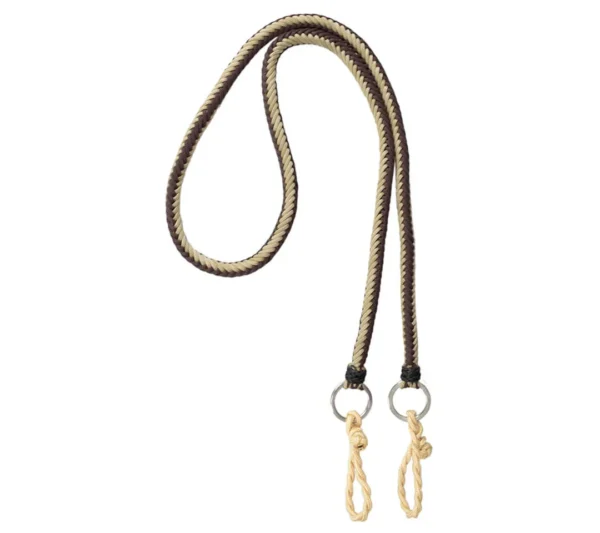 Twisted Rope Reins - Brown and Beige