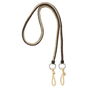 Twisted Rope Reins - Brown and Beige