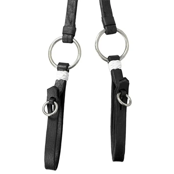 Australian Leather Reins - Black - Image 3
