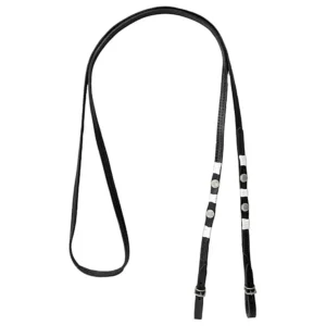 Western Leather Reins - Black