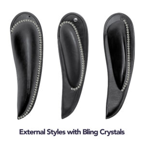 Bling Dressage External Style Thigh Blocks for Mono Flap Saddles