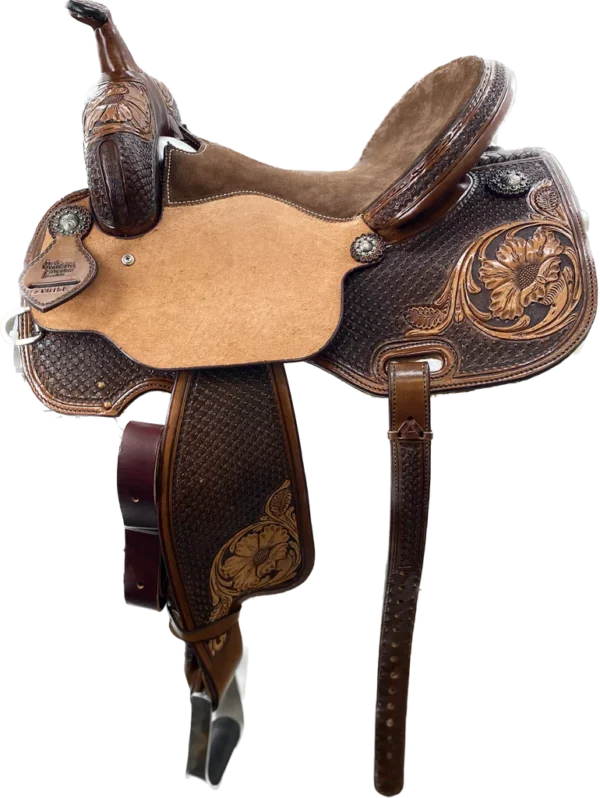 Vintage Barrel Racer 15" Saddle - Image 4