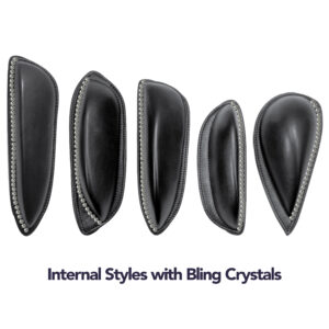 Bling Dressage Internal Thigh Blocks for Double Flap Saddles