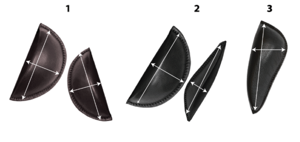Jumping Internal Style Thigh and Calf Blocks for Double Flap Saddles