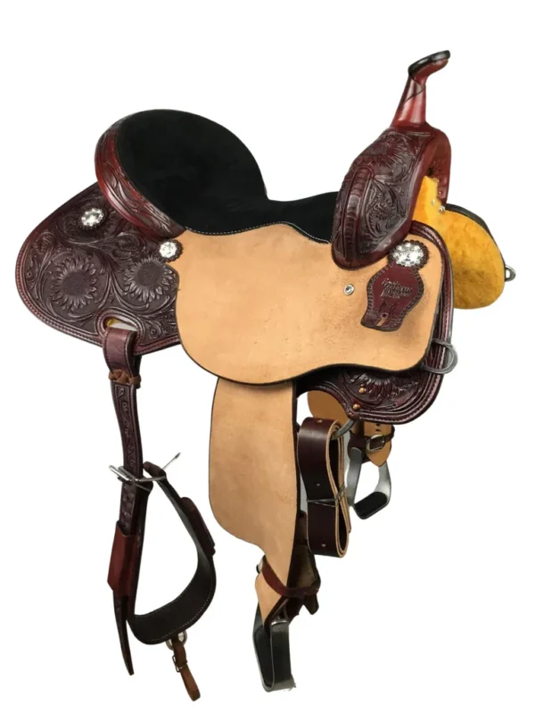 15.5" Sunflower Barrel Saddle - Image 2