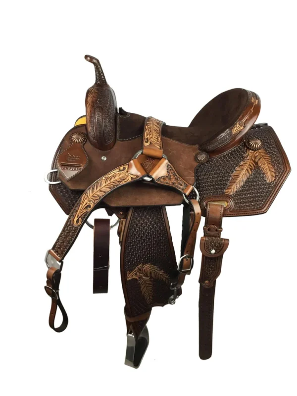 Eagle Wing Barrel Saddle 14.5